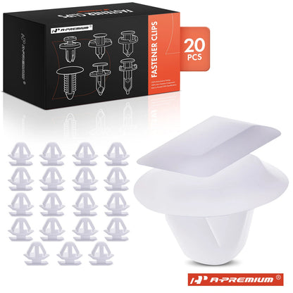 20Pcs Nylon Moulding Retainer Clip Fasteners for Mazda CX-7 (2007–2012) E11451W24 E114-51W24 E114551W24 E114-51-W24 21561
