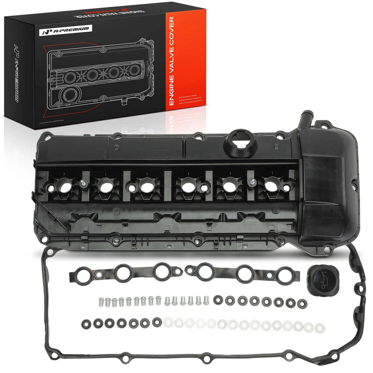 Engine Valve Cover for BMW E46 320i 330Ci 325Ci E39 525i 530i X3 E83 (11127512839, 11120030496)