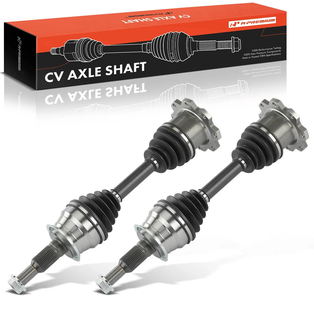 2X Front CV Axle Assembly for Chevy Silverado 2500 3500 HD GMC (NCV10017)