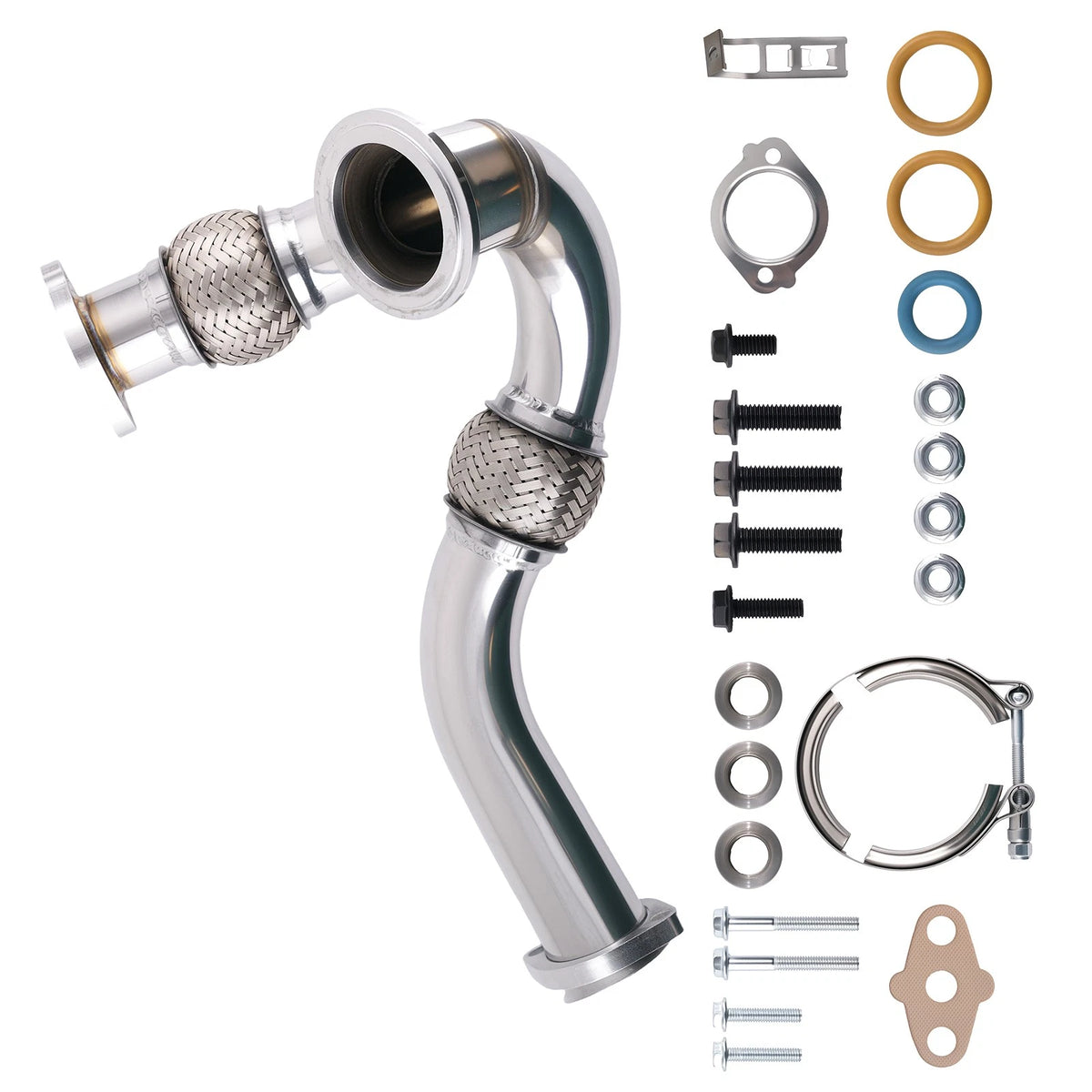 Exhaust Turbo Up-Pipe Y-Pipe for Ford 6.0L (2003–2007) 9GQYDL