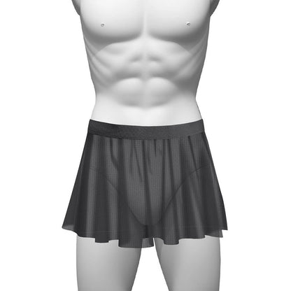 Sissy Skirt for Men - Sheer Lace Mesh Pleated Short Skirt