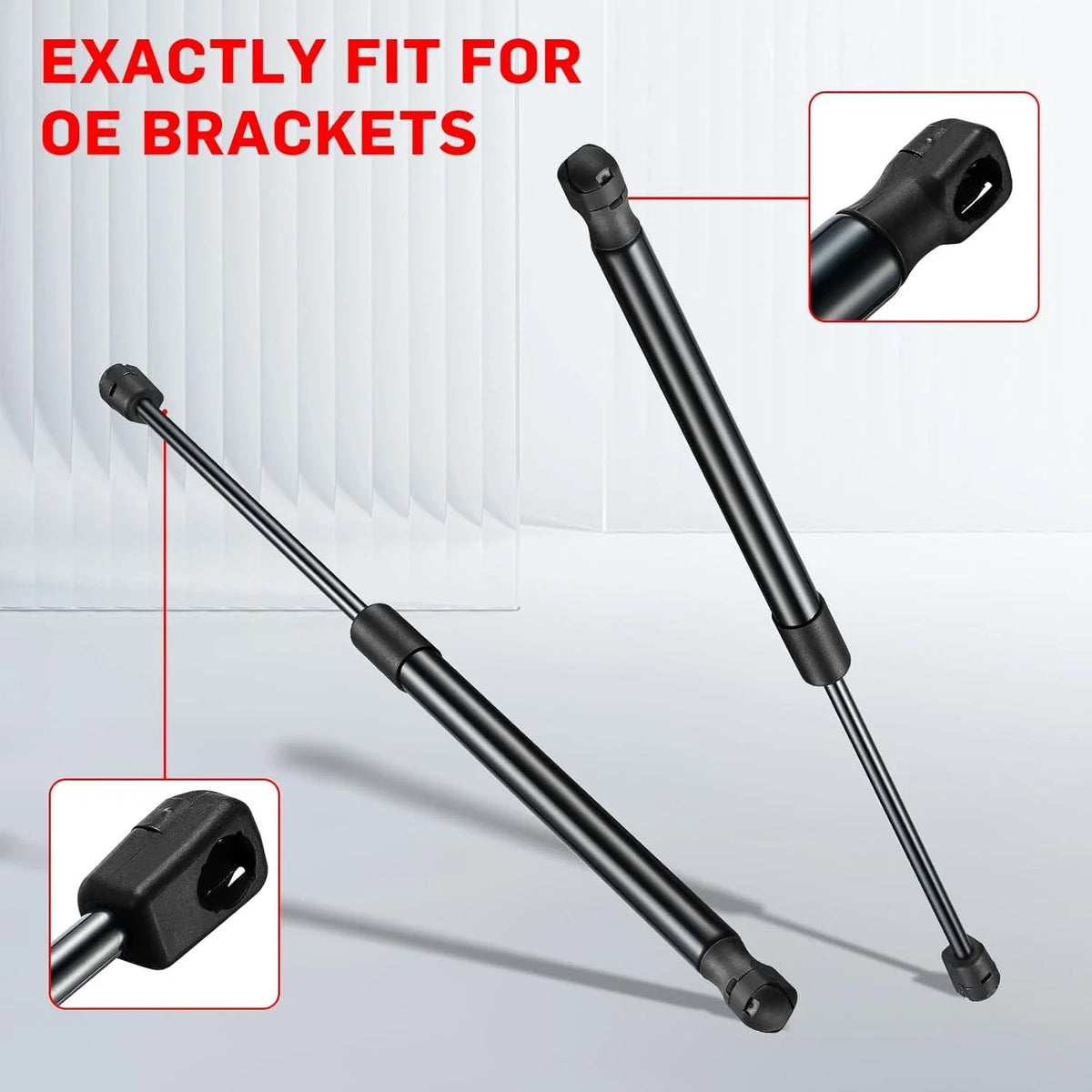 2X Gas Struts C16-16552 for Camper Shell Windows (17 Inch, 90Lbs)