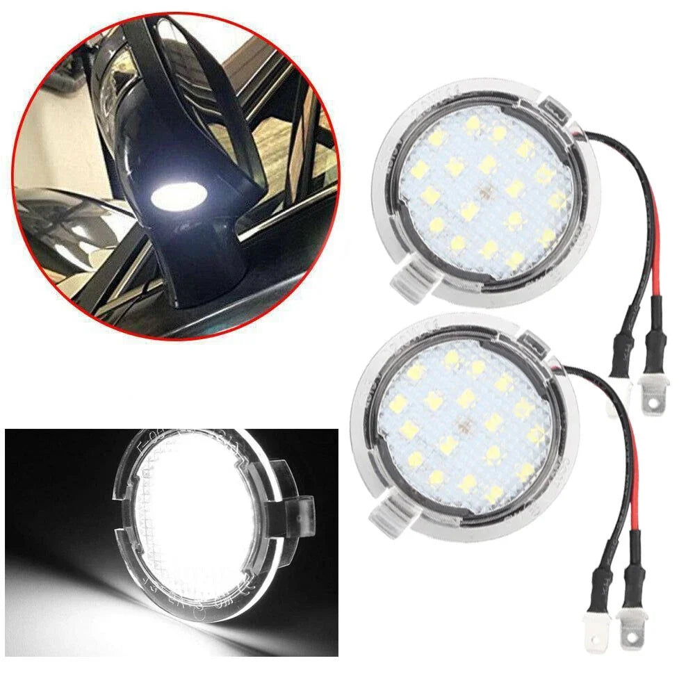 LED Side Rear View Mirror Puddle Light Bulb for Ford Explorer Raptor Fusion Edge