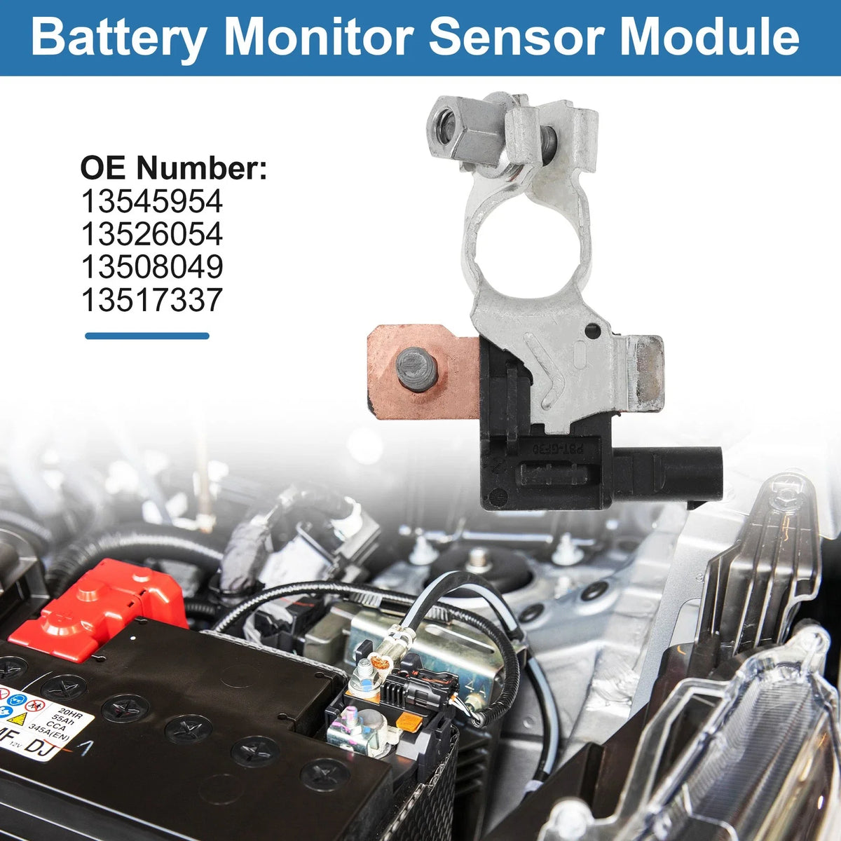 Battery Sensor Monitor Module for Chevrolet Malibu 1.5 (2018–2025)