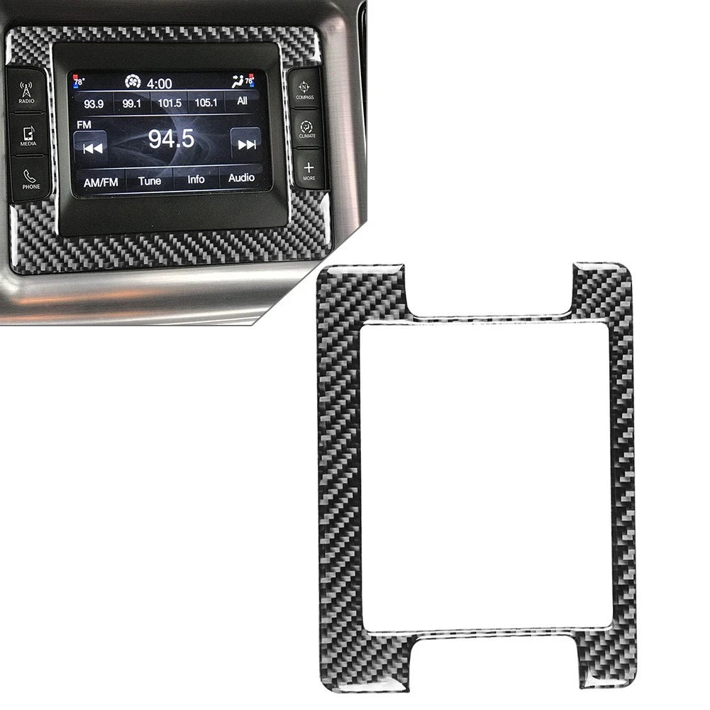 Carbon Fiber GPS Panel Cover Trim for Dodge Challenger (2015–2023)