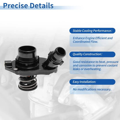 Engine Coolant Thermostat Housing Assembly No. 11518516203 for BMW 328D (2014–2018)