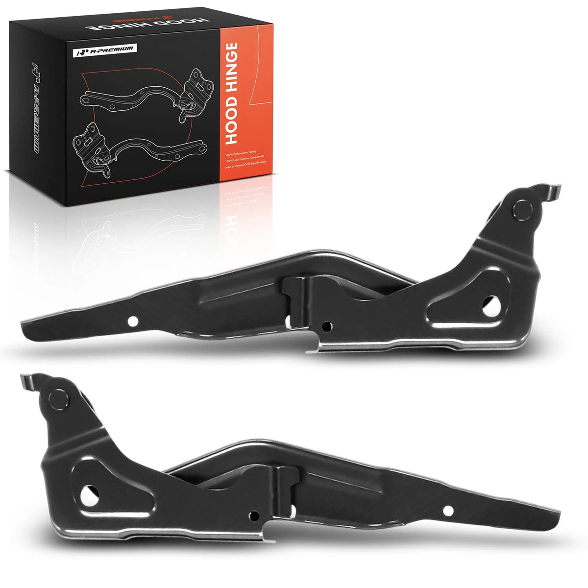 2X Hood Hinge for Jeep Compass MK49/MP (2017–2023) 68244075AA, 68244074AA