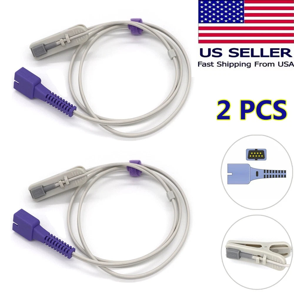 2PC Ear Clip Spo2 Sensor Probe for Nellcor Oximax Pulse Oximeter