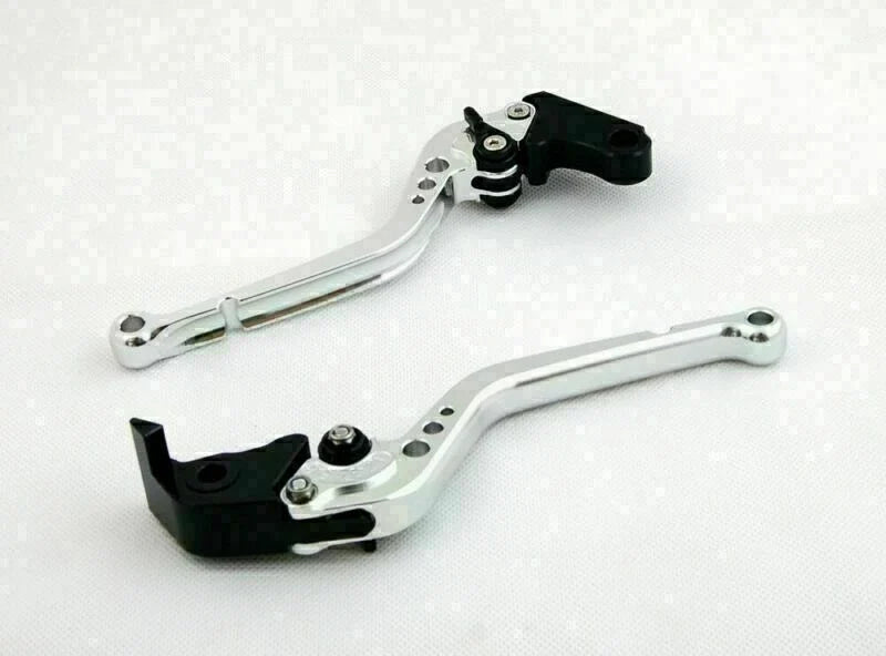 Long Brake Clutch Levers for Aprilia Tuono V4R (2011–2014) T9 Silver