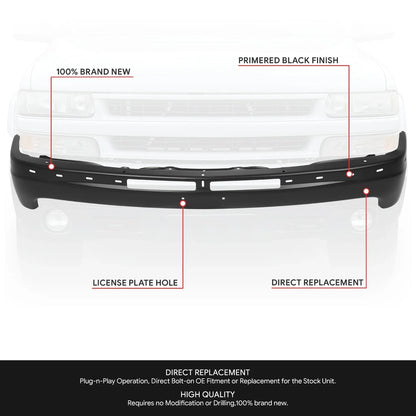Front Bumper Face Bar for Chevrolet Silverado Suburban GMC Sierra (1999–2006)