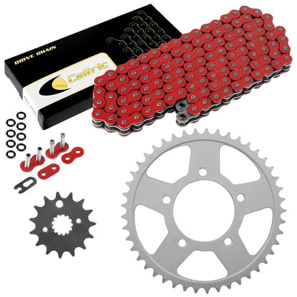 Red O-Ring Drive Chain & Sprockets Kit for Suzuki GSX750F (1998–2006) EG2021FS122XO
