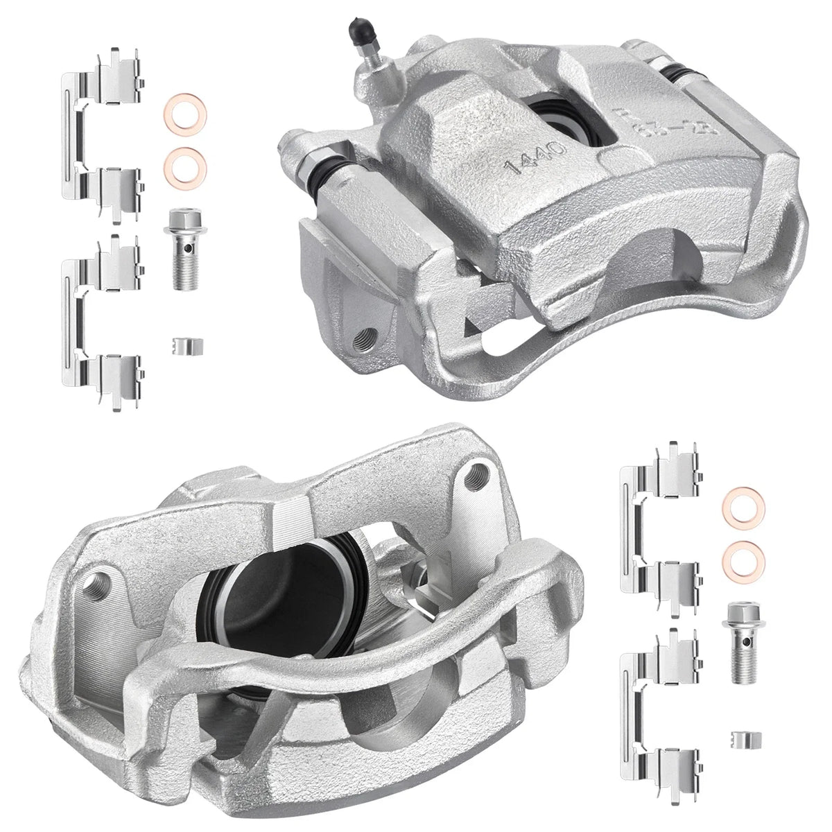 Front Left Right Brake Calipers with Brackets for 2002-2006 Toyota Camry (2PC)