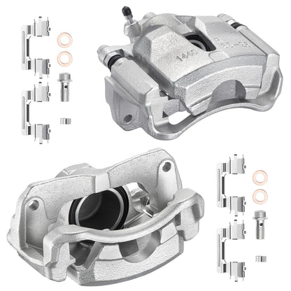 Front Left Right Brake Calipers with Brackets for 2002-2006 Toyota Camry (2PC)