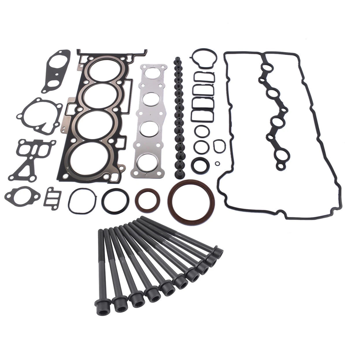 Engine Overhaul Gasket Kit with Head Bolts for Hyundai Sonata Kia Optima - 22321-25000, 20910-2G00A, 22311-2G600