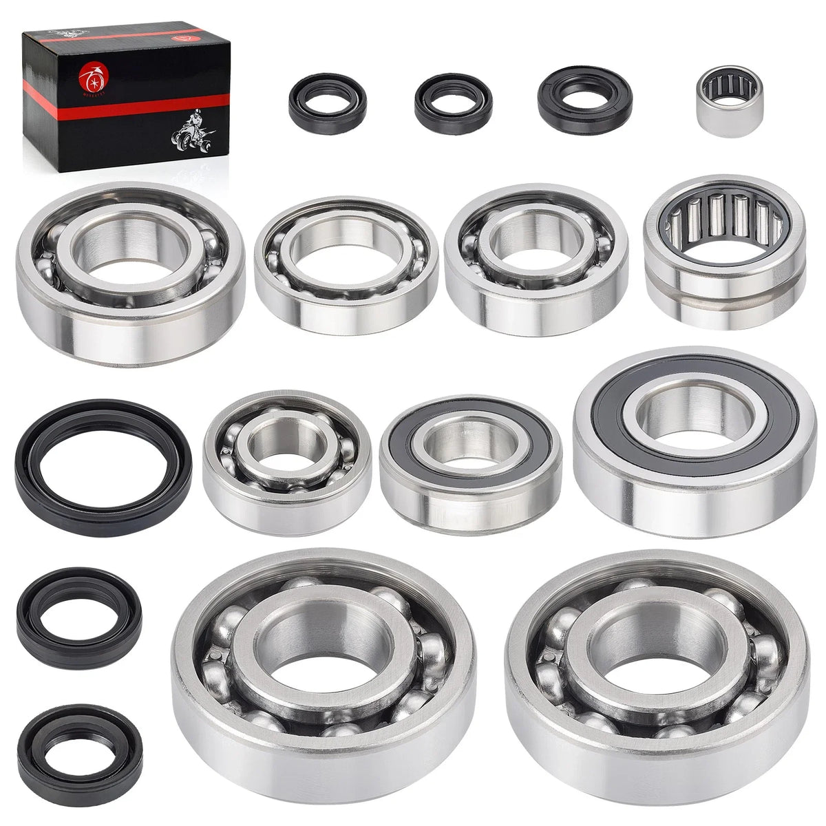 Crankshaft Transmission Bearings with Seals Kit for Yamaha WR400F (1998–2000)