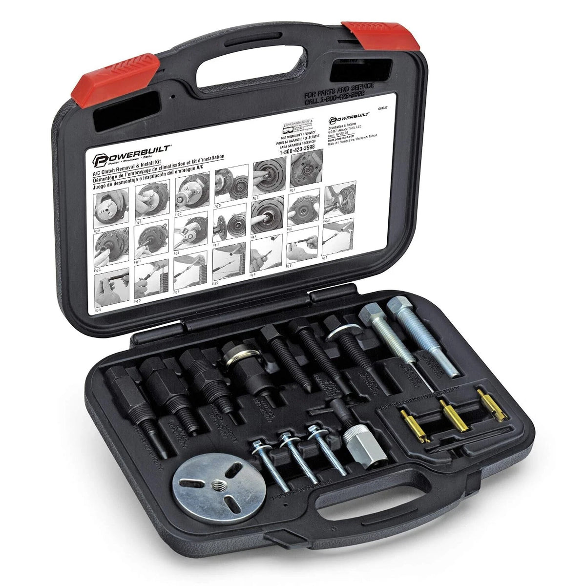 A/C Air Conditioning Clutch Removal Tool Kit for Auto
