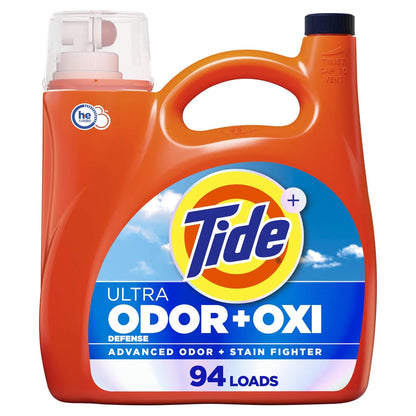 Tide Ultra Odor Defense Plus Oxi Liquid Laundry Detergent 132 Fl Oz