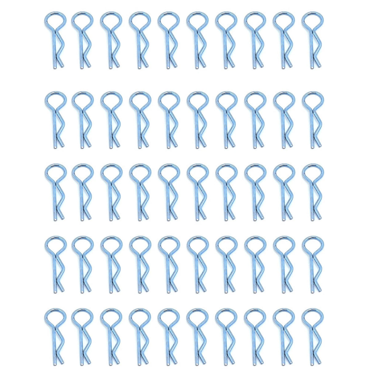 80Pcs Body Clips for 1/10 RC Car Truck Buggy (Red/Blue/Black)