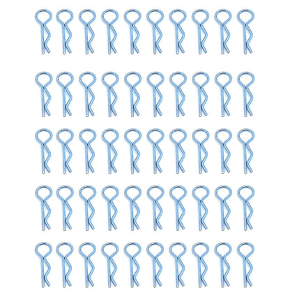 80Pcs Body Clips for 1/10 RC Car Truck Buggy (Red/Blue/Black)