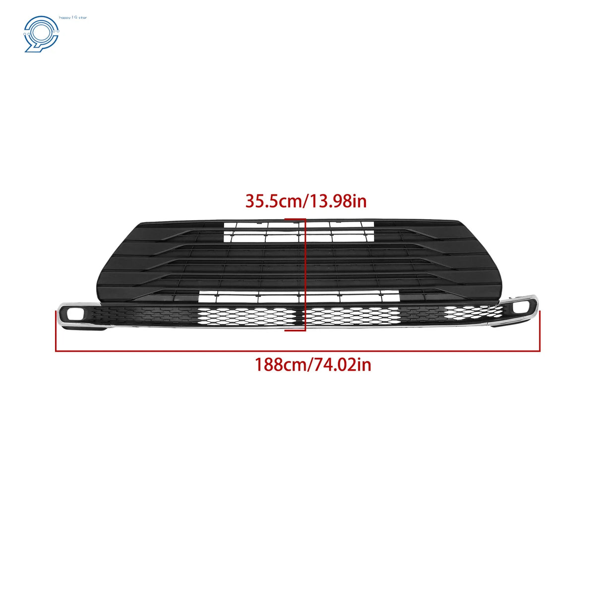 Front Lower Grille for Toyota Sienna (2021–2023) Matte Black