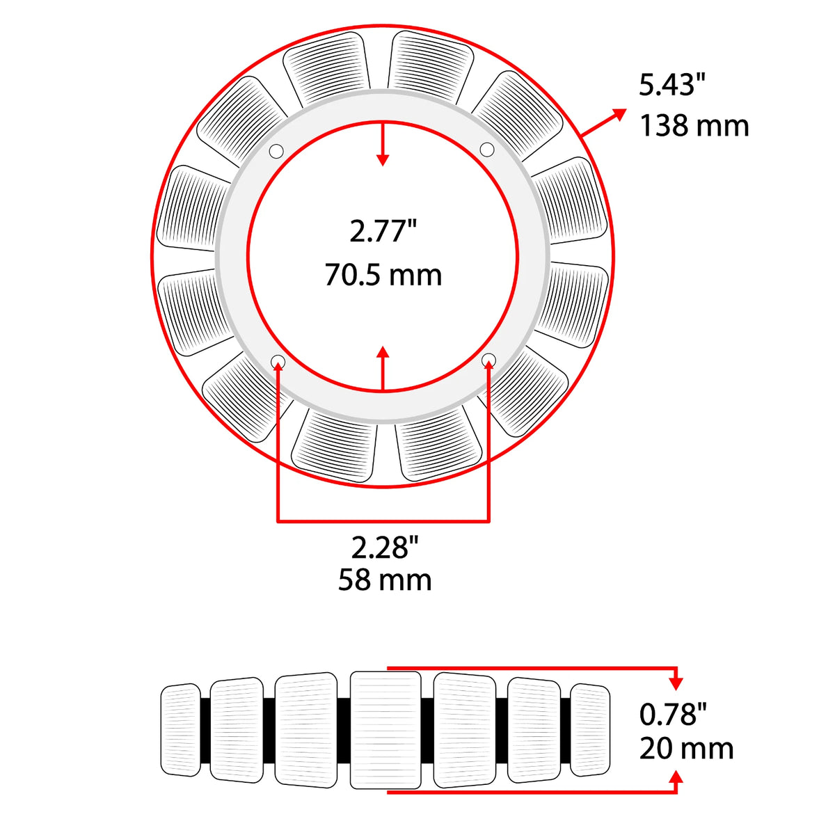 Stator Magneto Charging Coil for Kawasaki Mule SX (2017–2022) SC5575ST521DM