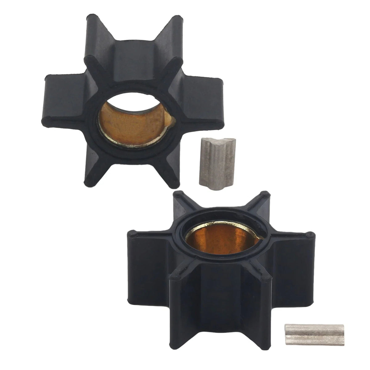 Water Pump Impeller & Key for Mercury Outboard 2 Stroke 4-9.8 HP (47-89981)