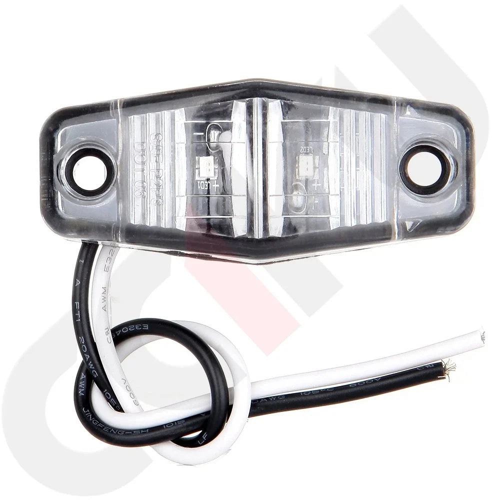 12pcs 12V 2 Diode Mini Sealed Trailer Light for Truck Side Marker Lamp