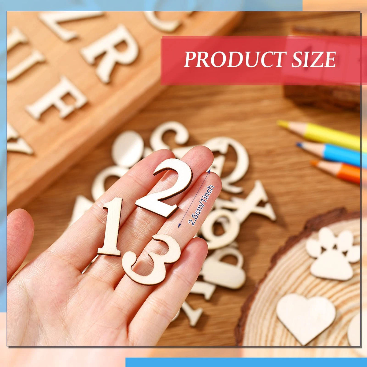 492 Pieces Wooden Alphabet Letters and Numbers Set