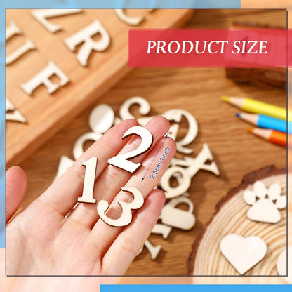 492 Pieces Wooden Alphabet Letters and Numbers Set