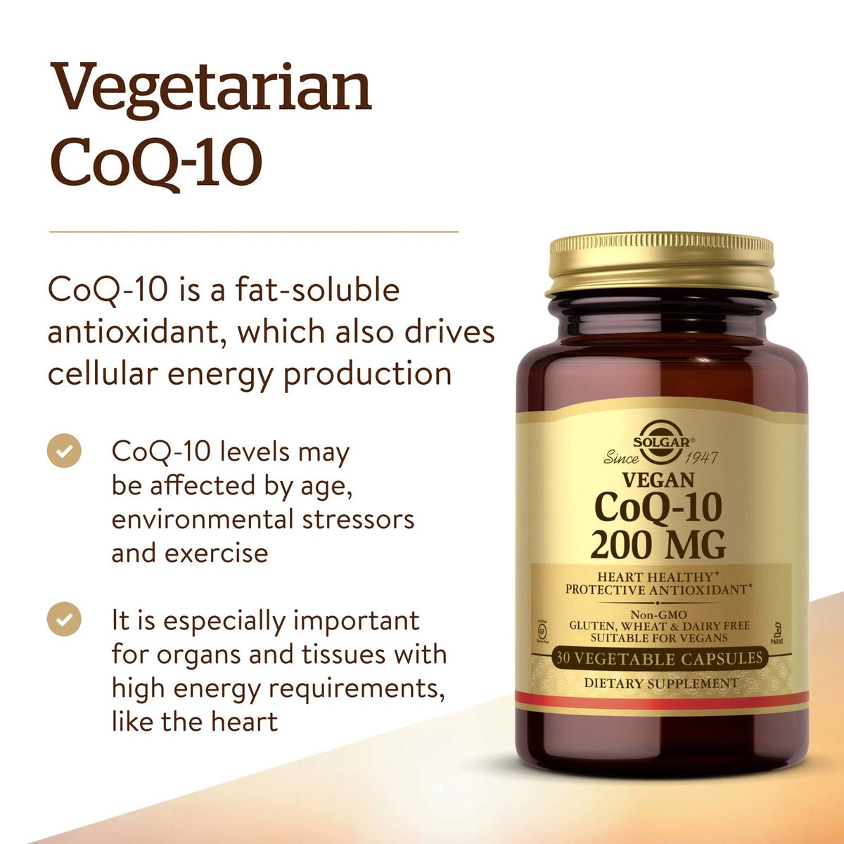 CoQ-10 200 mg for Solgar (30 Count)
