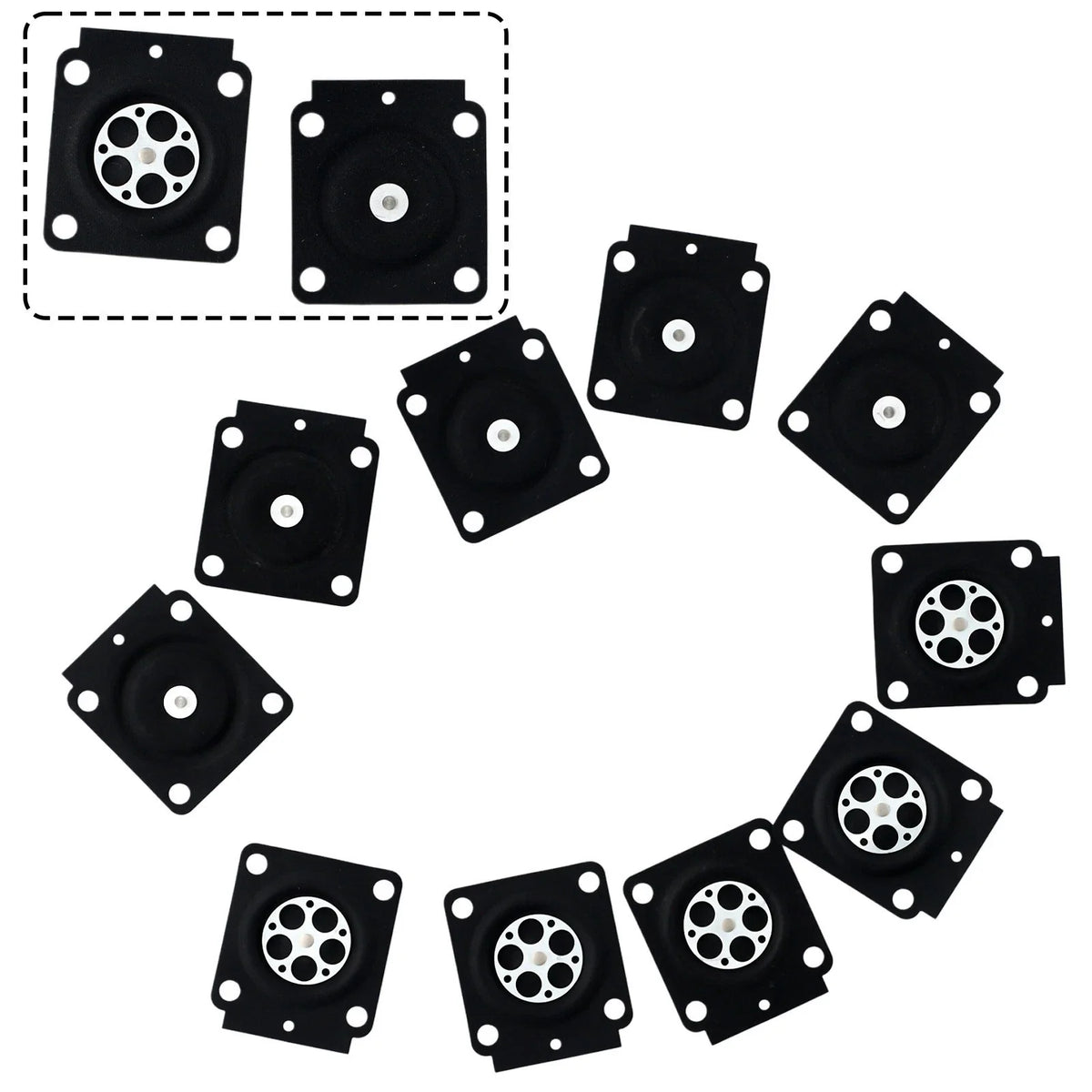 10 Pack Metering Diaphragm for Zama C1Q Carb (A015053)