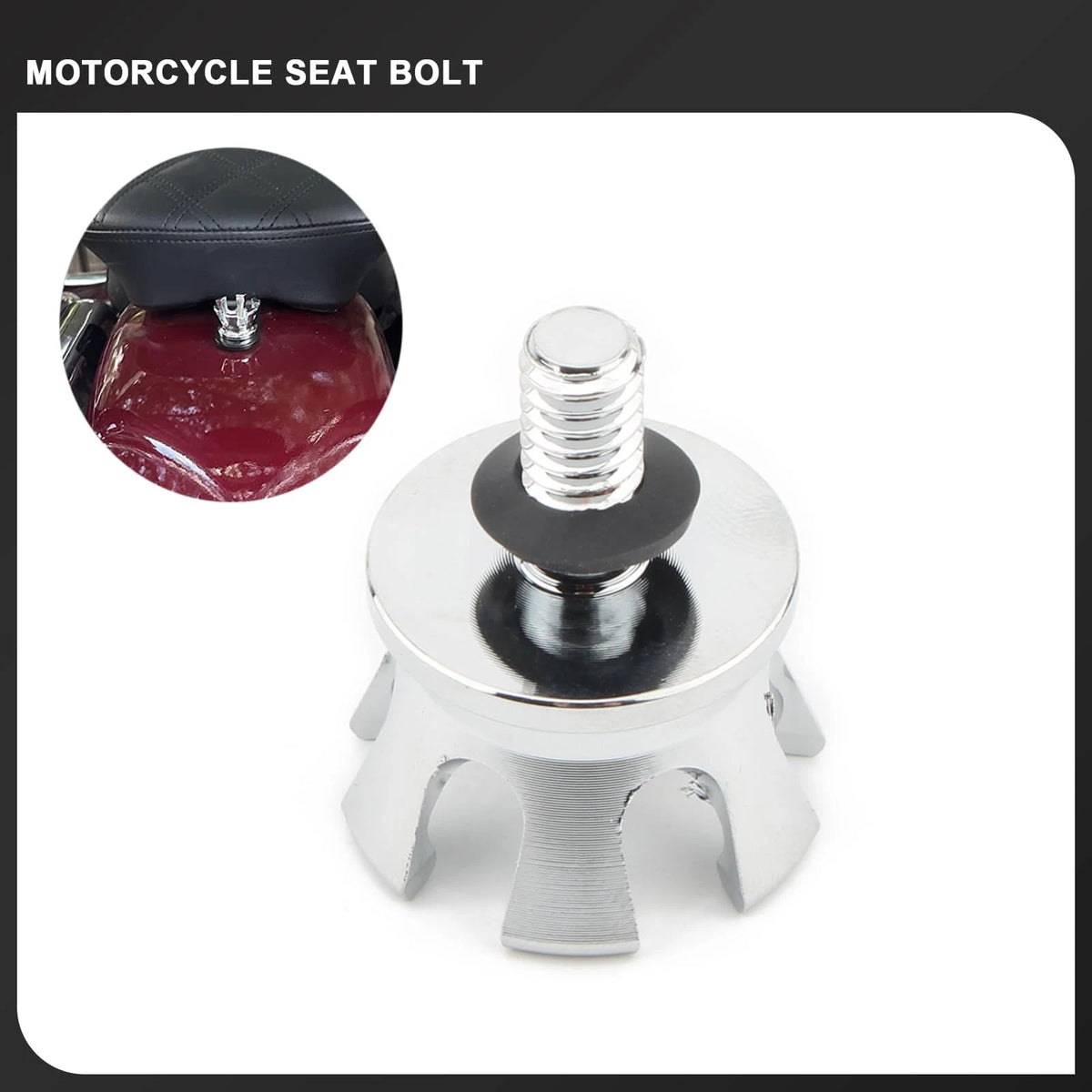 Seat Bolt Screw 1/4"-20 Thread Crown Nut Aluminum for Small