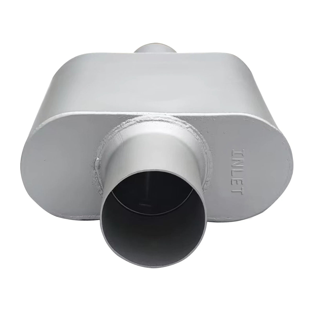 Set of 2 Universal 3" Inlet Outlet Single Chamber Muffler Deep Sound
