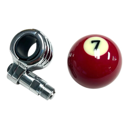 Steering Wheel Spinner Knob Suicide Type for Burgundy 7 Pool Ball (Fits)