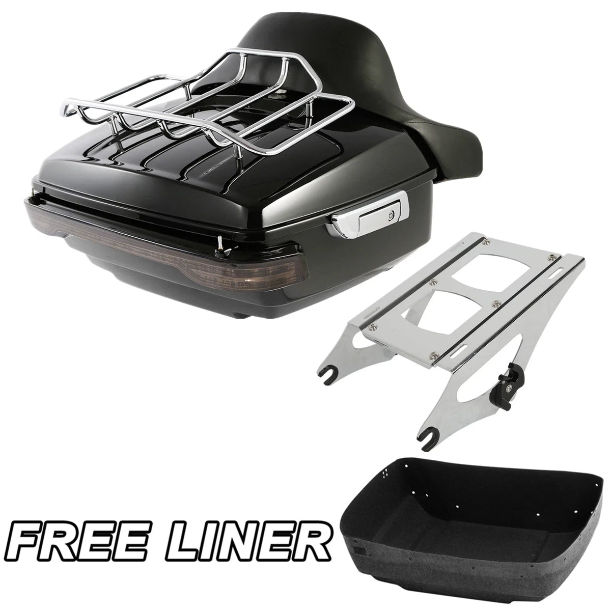 Trunk Pad Mount Rack Tail Light for Harley Electra Road Glide (2014–2026)