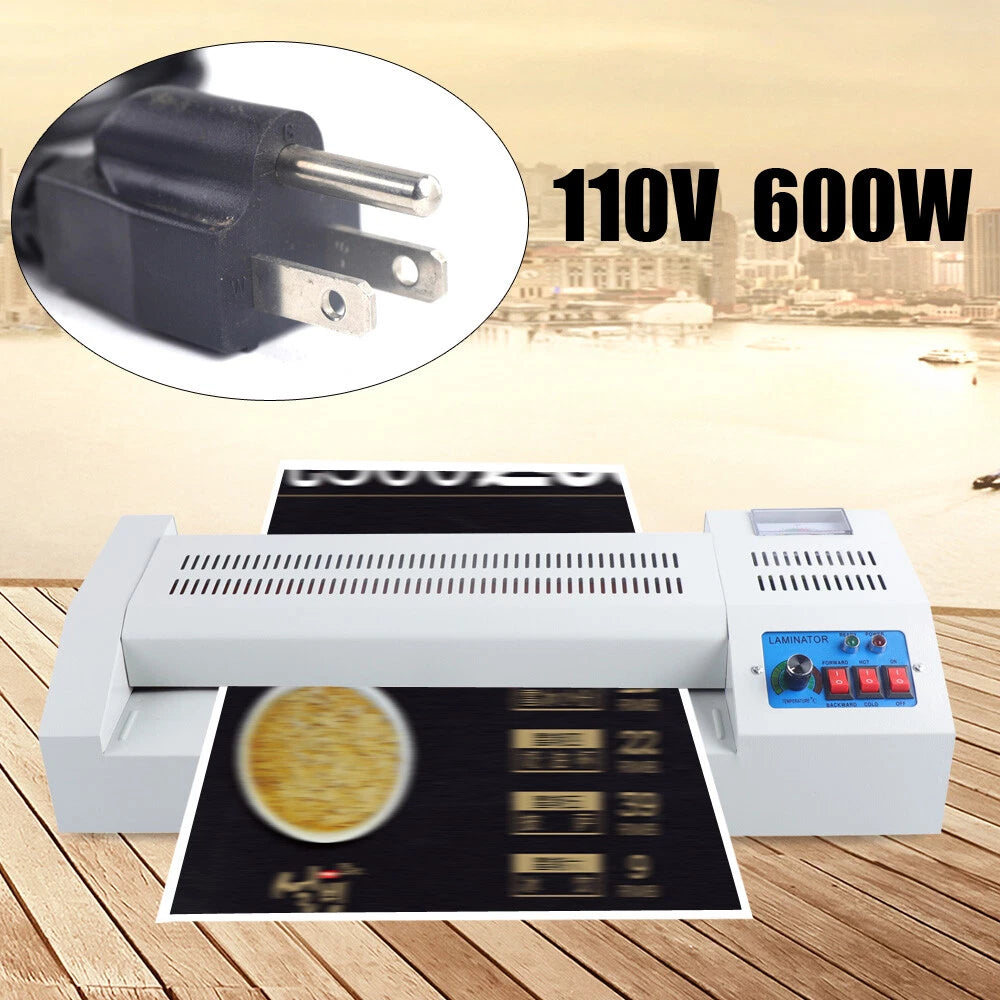 13" Laminating Machine for A3 A4 (Thermal, Hot Cold Film)