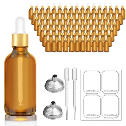 2 oz Amber Glass Dropper Bottle for Eye Care (2023)