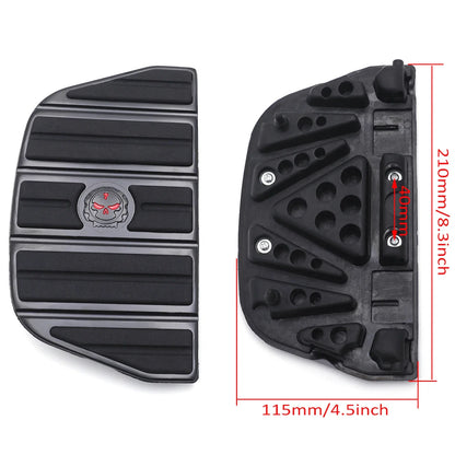 Skull Footboard Floorboard Set for Harley Touring Softail (1987–2015)