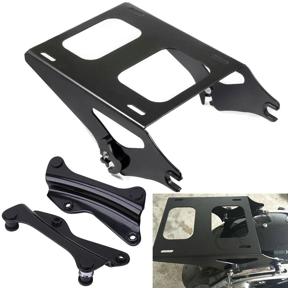 2X Up Mount Luggage Rack w/ Docking Kit for Harley Touring (2014–2024)