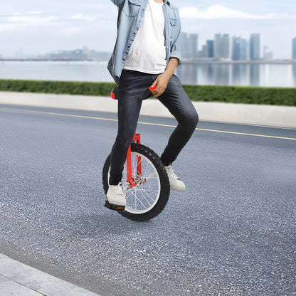 16" Unicycle for Adults Kids - Adjustable Balance Exercise Bike