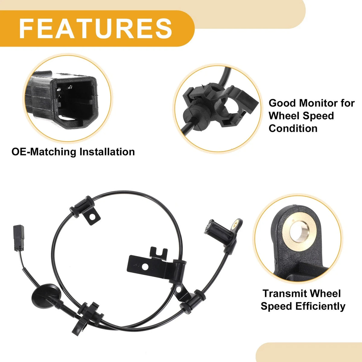 ABS Wheel Speed Sensor No.9L8Z2C190A for Ford Escape (2009–2012) Rear Right