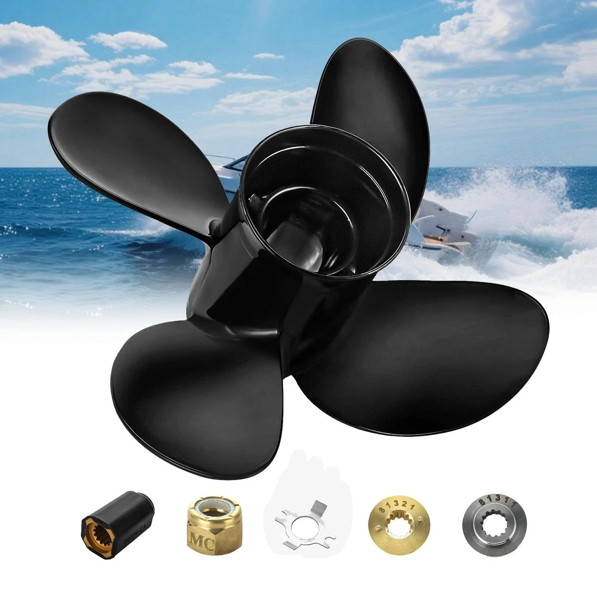 10.1 x 15 Boat Propeller for Mercury Engines 25-70HP (48-8M8026640) RH
