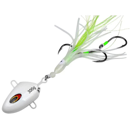 100g Metal Squid Assist Hook Sinking Jigging Lure for Boat and River Fishing