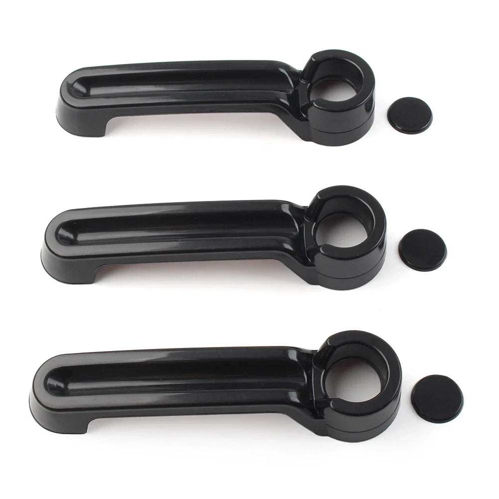 6 Pcs Exterior Door Handle Tailgate Cover Trim for Jeep Wrangler JK (2007–2017)