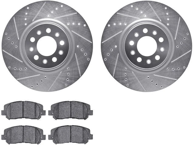 Brake Pad and Rotor Kit for Jeep Cherokee (2014–2022) 37561FVCF