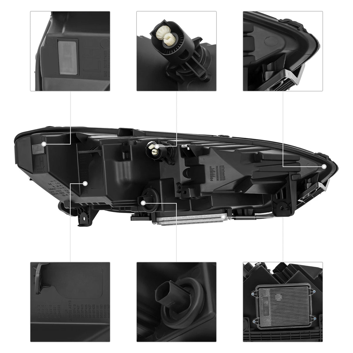 LED Headlight Assembly for Tesla Model X (2021–2024) 1800040-00-B, 1800040 00 B, 180004000B