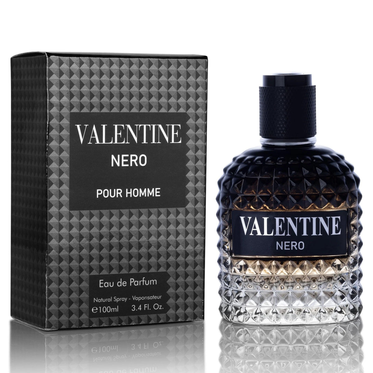 Valentine Nero for Men - Woody Aromatic 3.4 Fl Oz (Pack of 1)