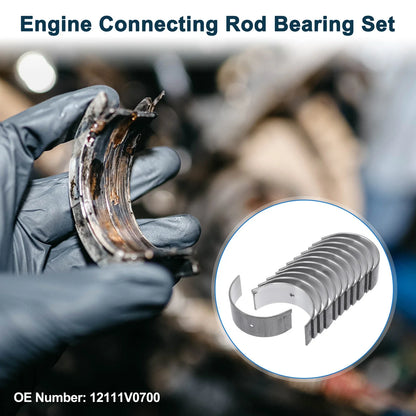 Set of 12 Connecting Rod Bearings for Nissan (12111V0700)