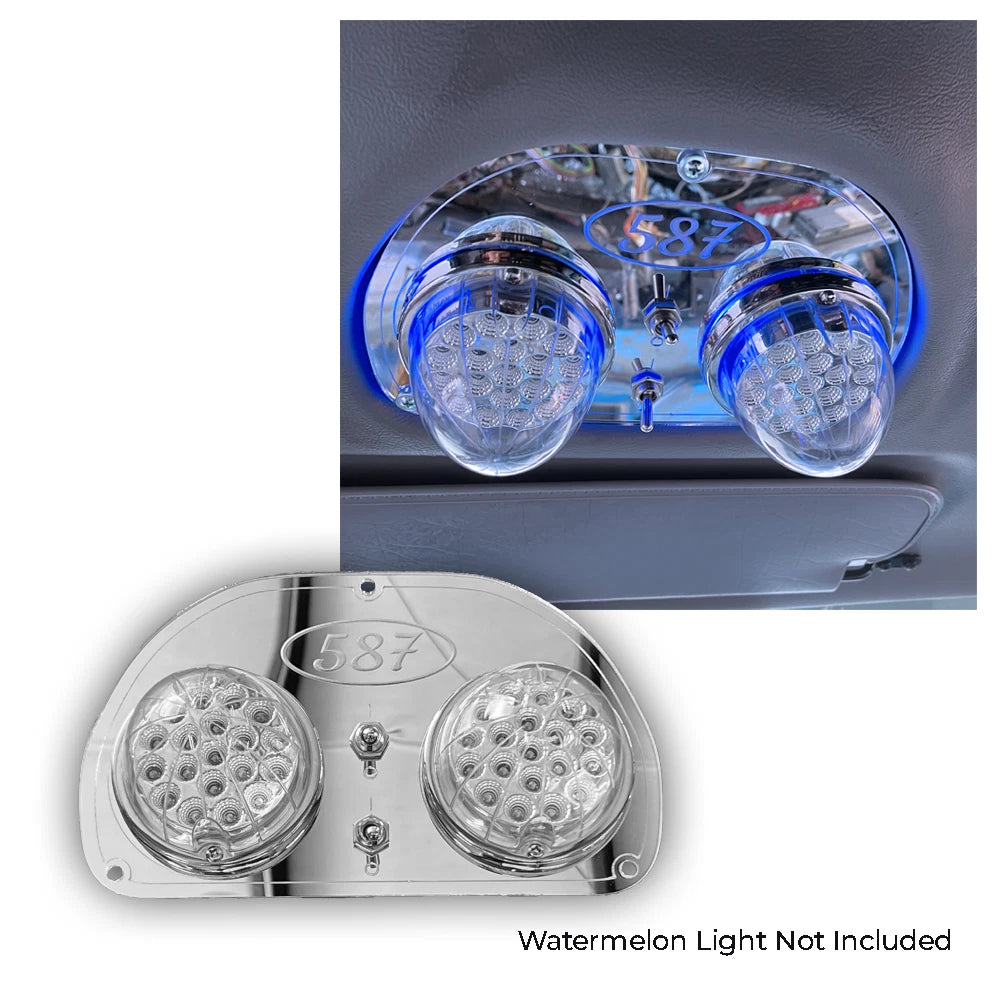 Green LED Dash Roof Lights for Peterbilt 587 (40256694900664)