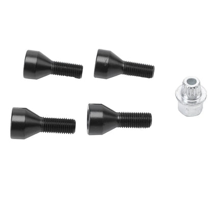Wheel Lock Set of 4 Black Lug Bolts for BMW E32 E34 3 5 7 Series & Mini